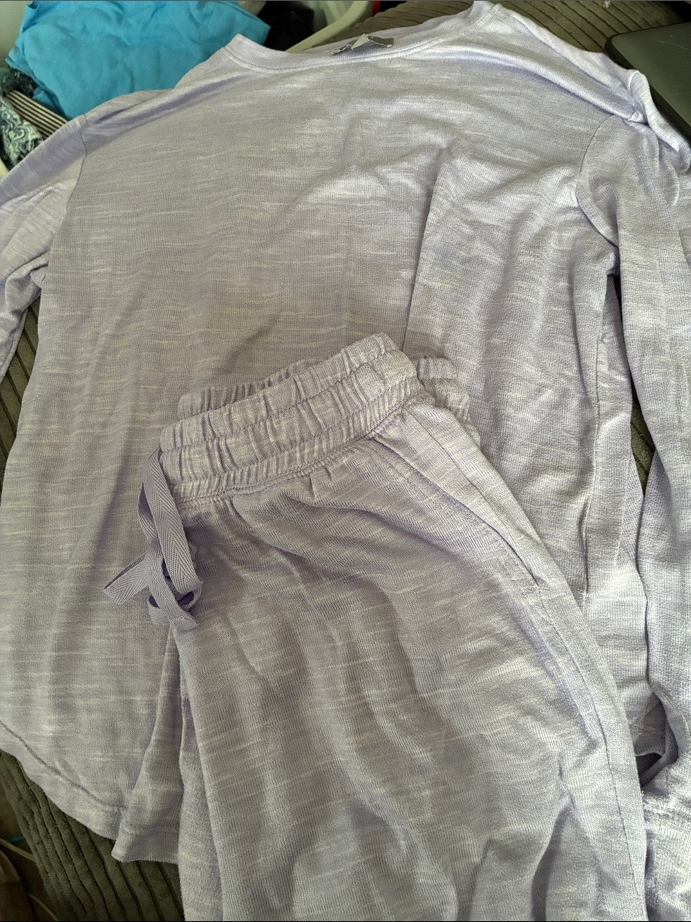 Loft Woman’s Light Lavender Lounge Pants and long sleeved shirt